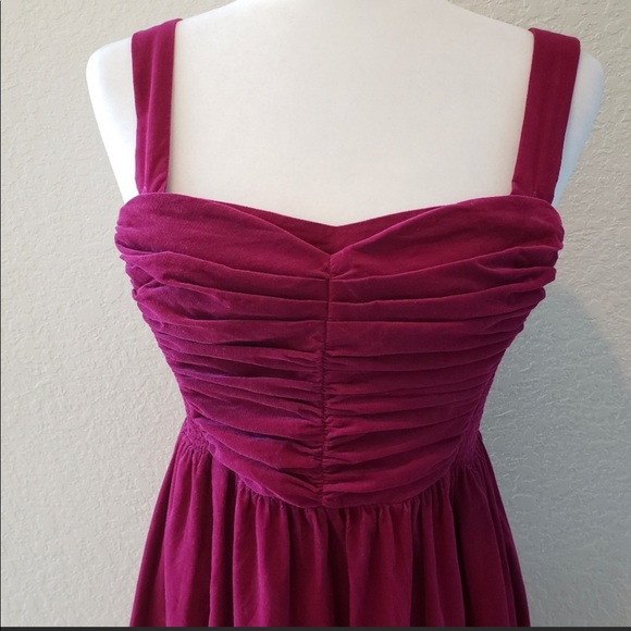 Anthropologie HD in Paris Corduroy halter dress with sweetheart neckline. - Picture 4 of 15